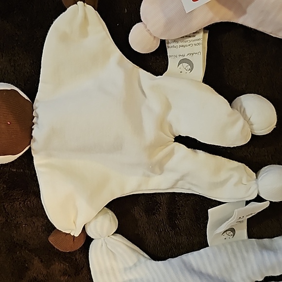 Lot of 3 - UNDER THE NILE 3 organic cotton baby buddies dark skin tone nwt - Picture 6 of 16
